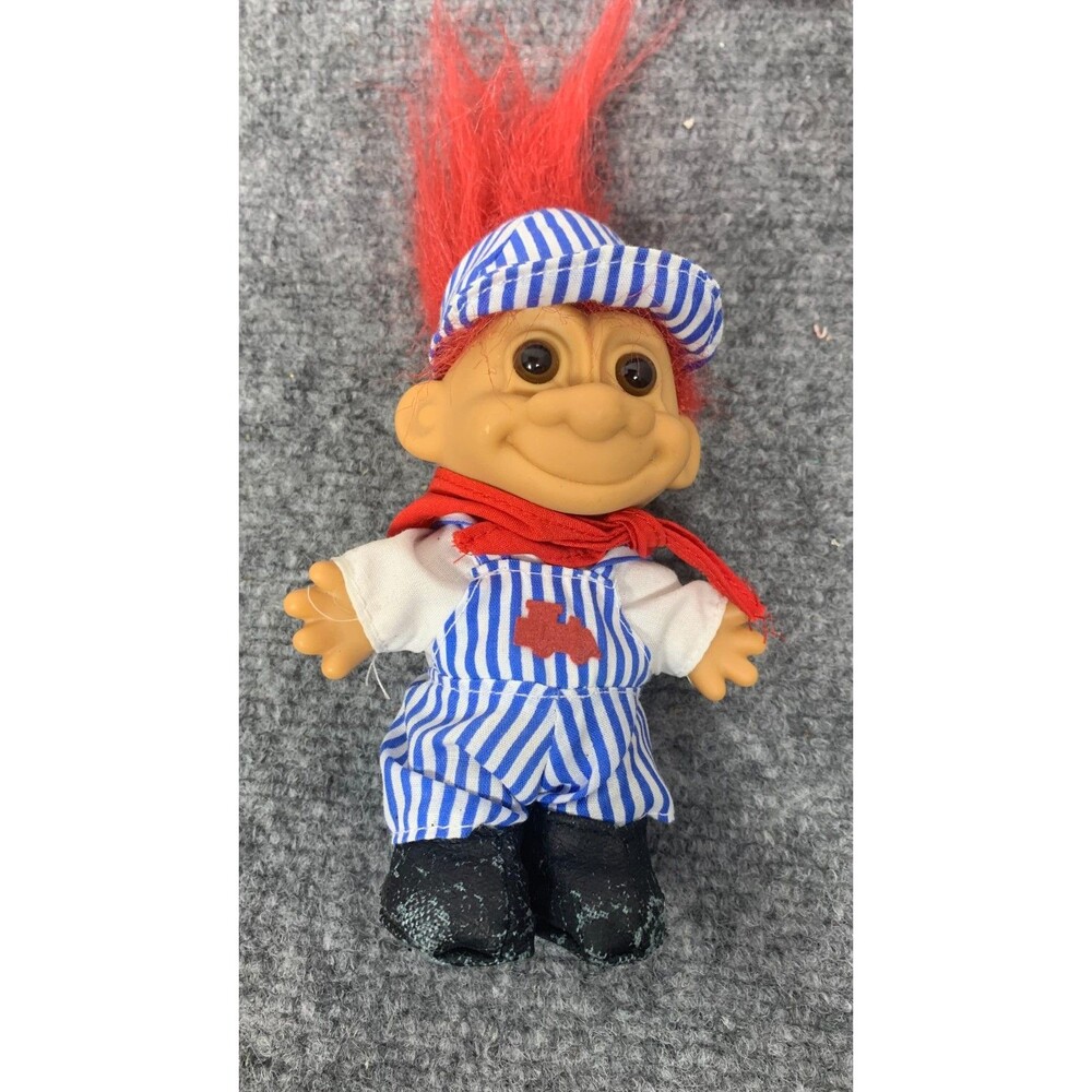 Vintage Treasure russ Trolls Dolls witch and rail road worker - Picture 4 of 4